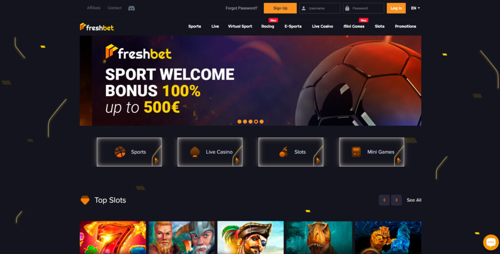 freshbet UI