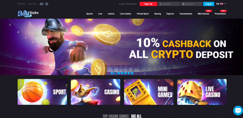 MyStake Sportsbook ui