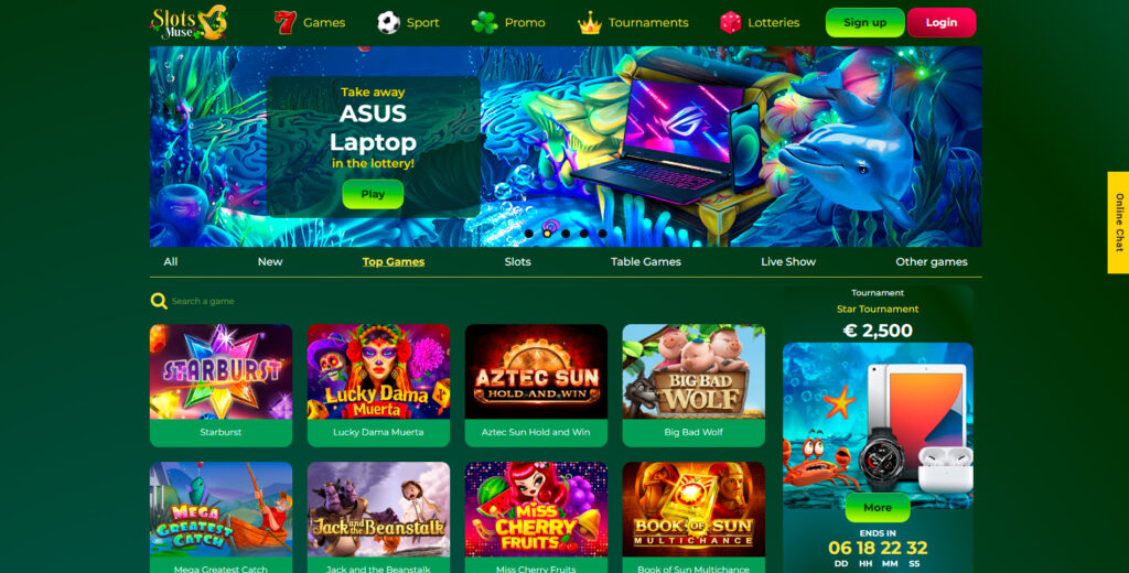 slots muse ui