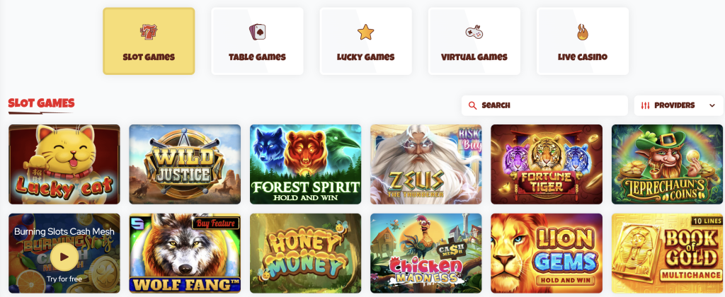 supacasi casino games